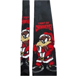 Vintage 1997 Looney Tunes Santa TAZ Tazmanian Devil Christmas Tie Cartoon Show